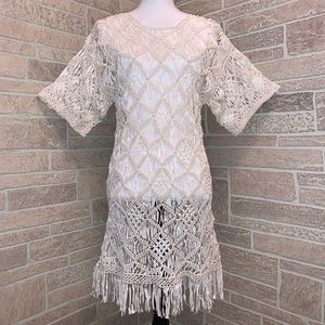 X•E•S-NY Crocheted 20’s Flapper Dress Costume